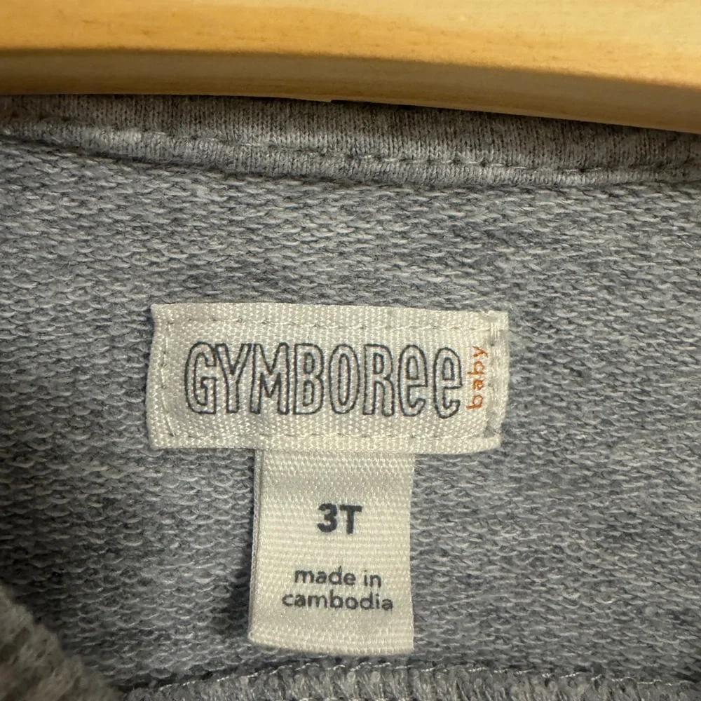 Gymboree Gray Sweatshirt with Pink Love Design